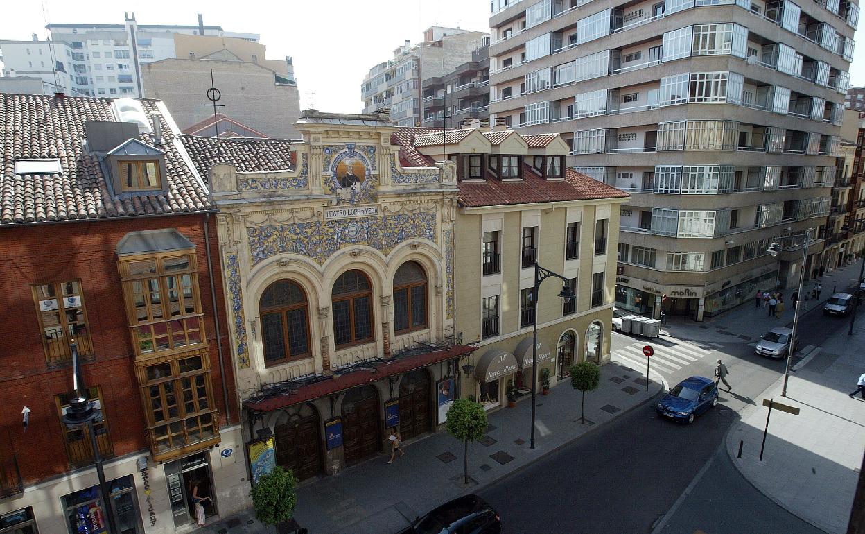 Fachada del Teatro Lope de Vega, de Valladolid. 