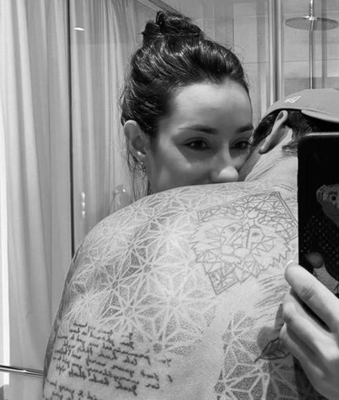 Su primera foto en Ibiza. 