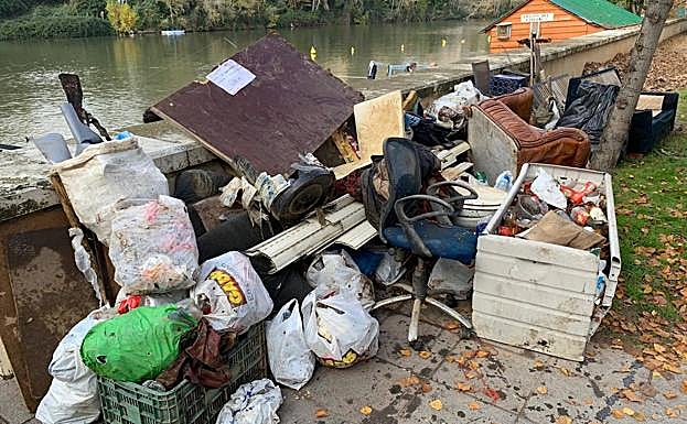Basura recogida este sábado. 