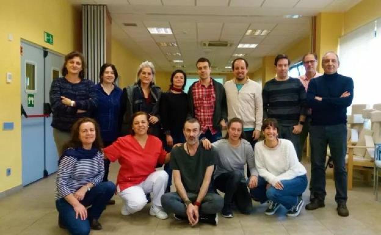 Parte de los miembros del Comité de Ciudadanos Antisida de Burgos. 