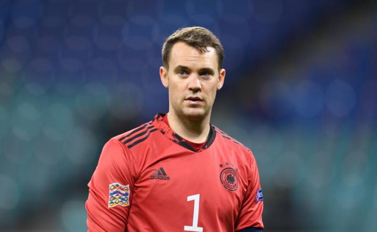 Manuel Neuer, durante el Alemania- Ucrania. 