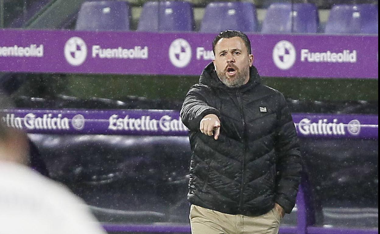 Sergio González, durante el último partido del Real Valladolid ante el Athletic Club