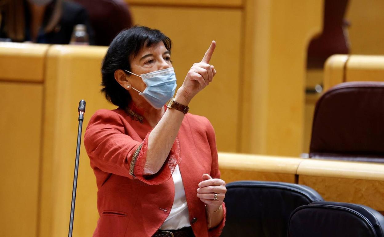 La ministra de Educación, Isabel Celaá. 