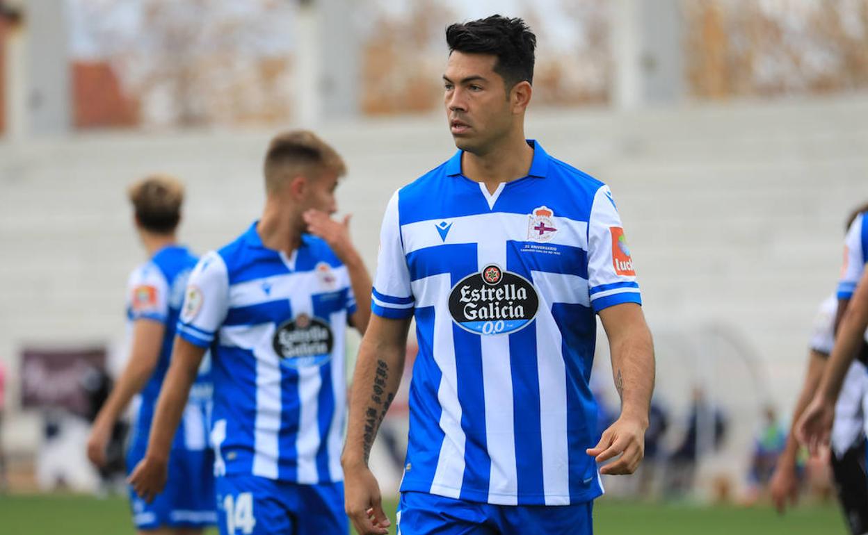 Miku, que apunta a titular, en el partido del Deportivo de La Coruña en el Reina Sofía ante Unionistas.