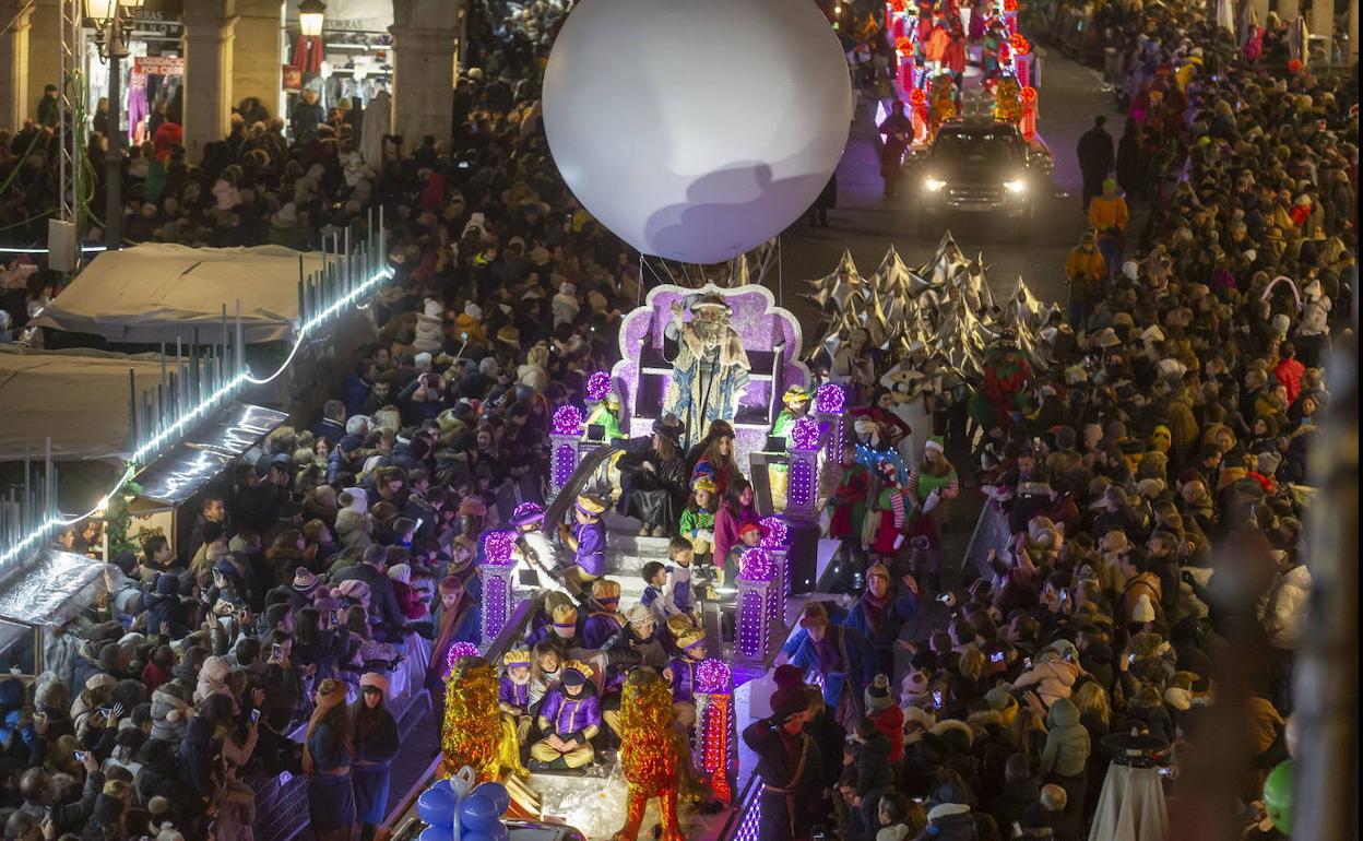 Cabalgata de Reyes de la Navidad pasada en Valladolid.