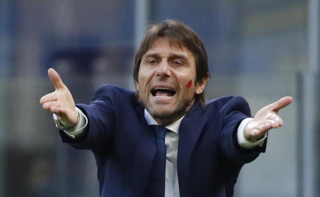 El técnico del Inter, Antonio Conte. 