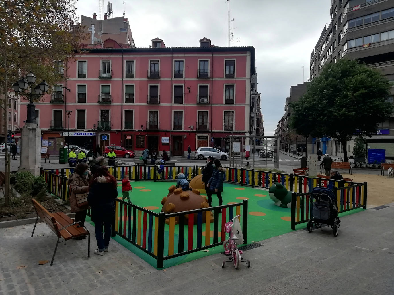 El nuevo espacio de juegos infantiles.