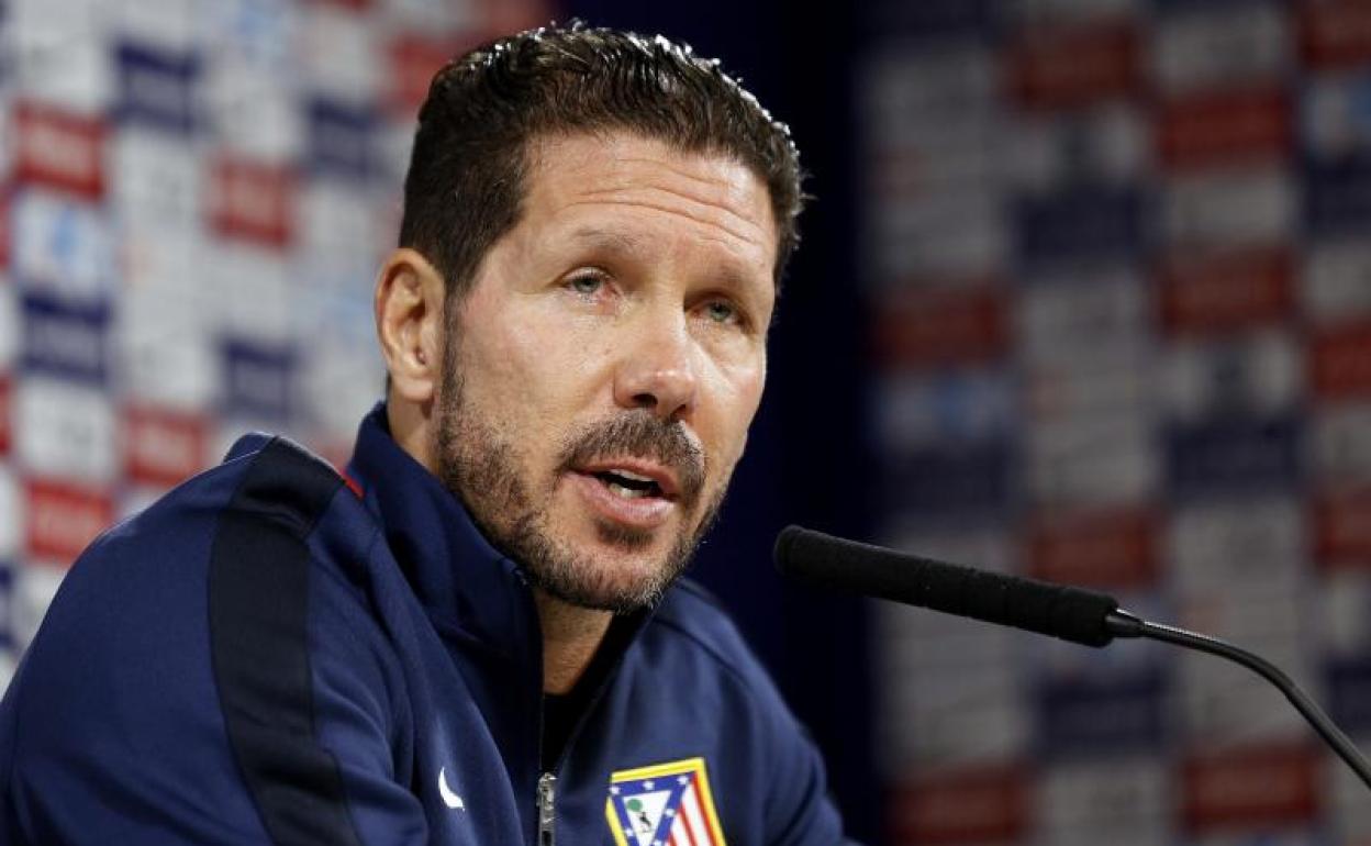 Diego Pablo Simeone, entrenador del Atlético. 