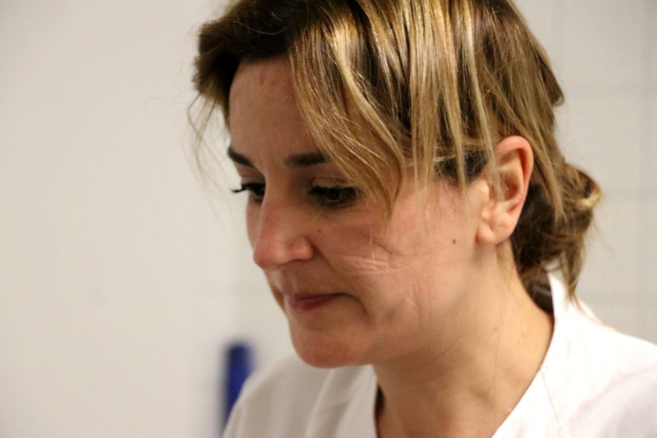 Rostro de la enfermera Beatriz González tras quitarse el EPI.