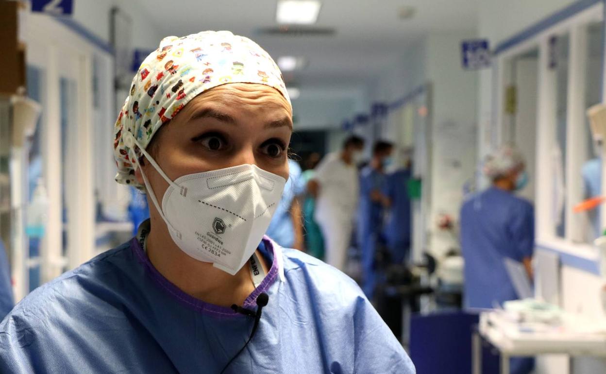 María Fernández, enferemera en el Clínico de Valladolid. 