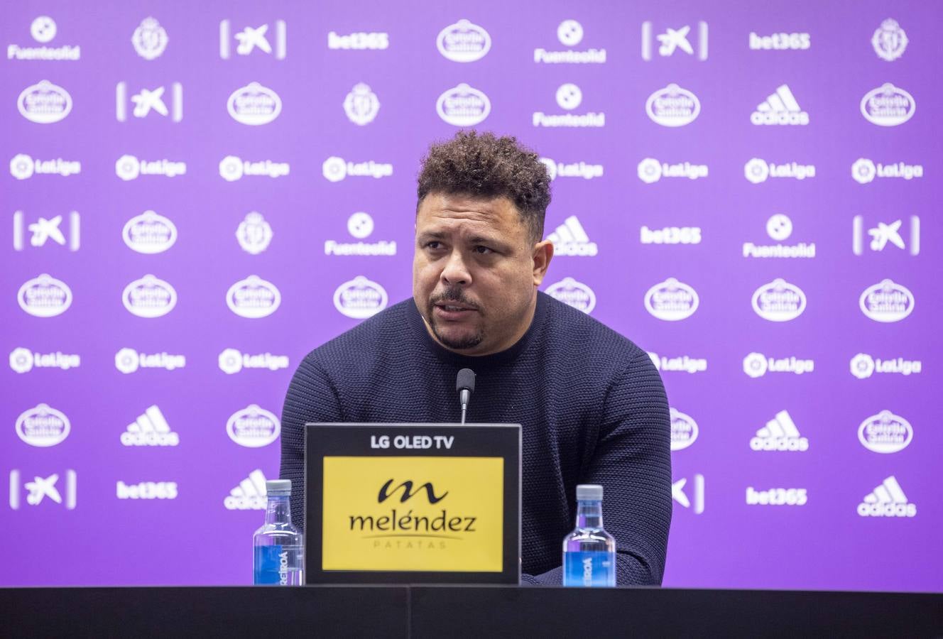 Fotos: Ronaldo ofrece una rueda de prensa presencial en Zorrilla