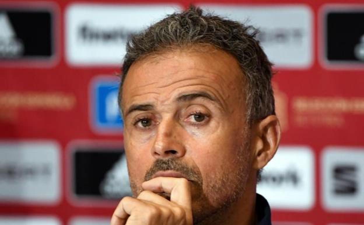 Luis Enrique, seleccionador español de fútbol. 