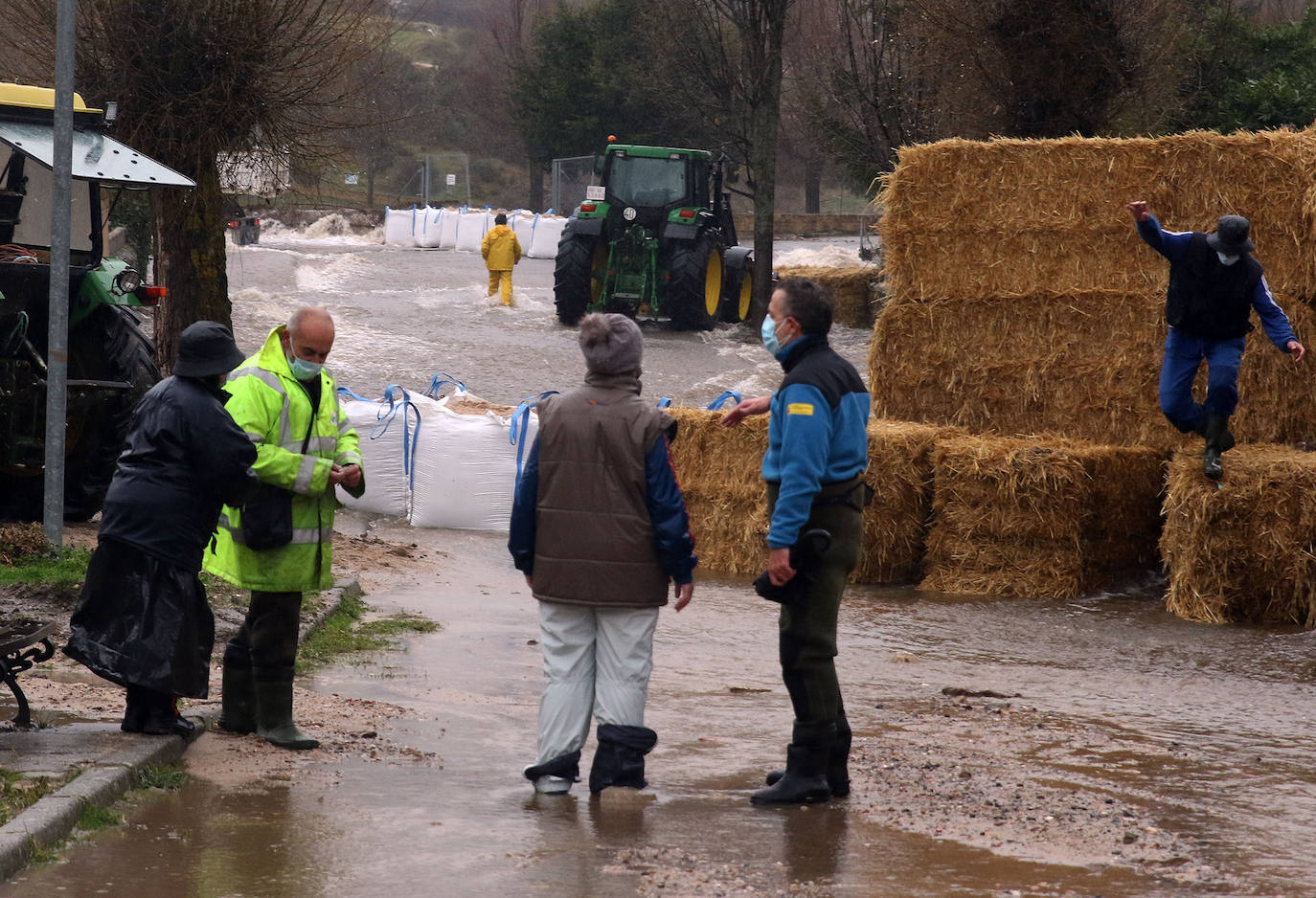 Inundaciones en la localidad segoviana de Navafría