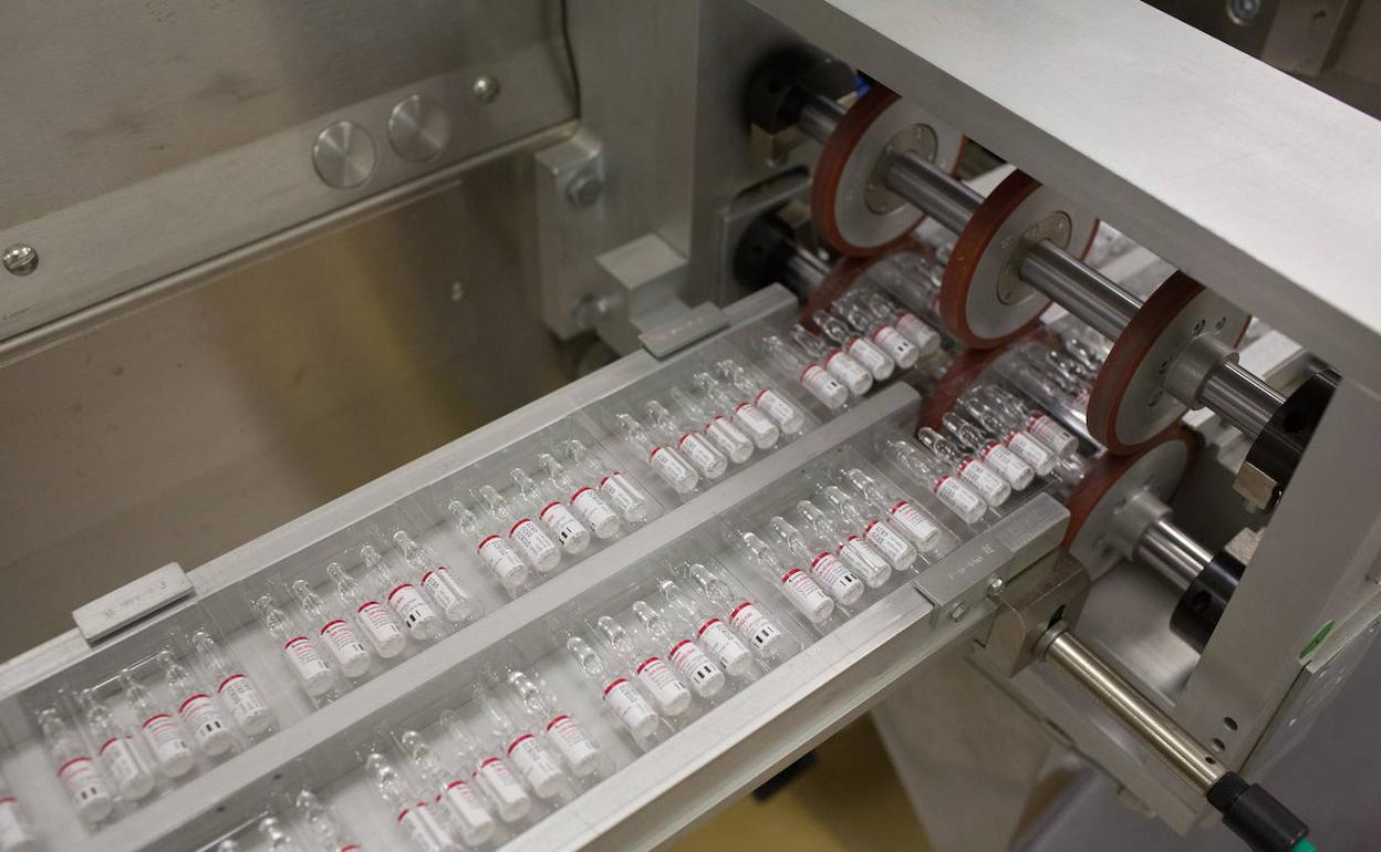 Fabricación de la vacuna rusa contra el covid. 