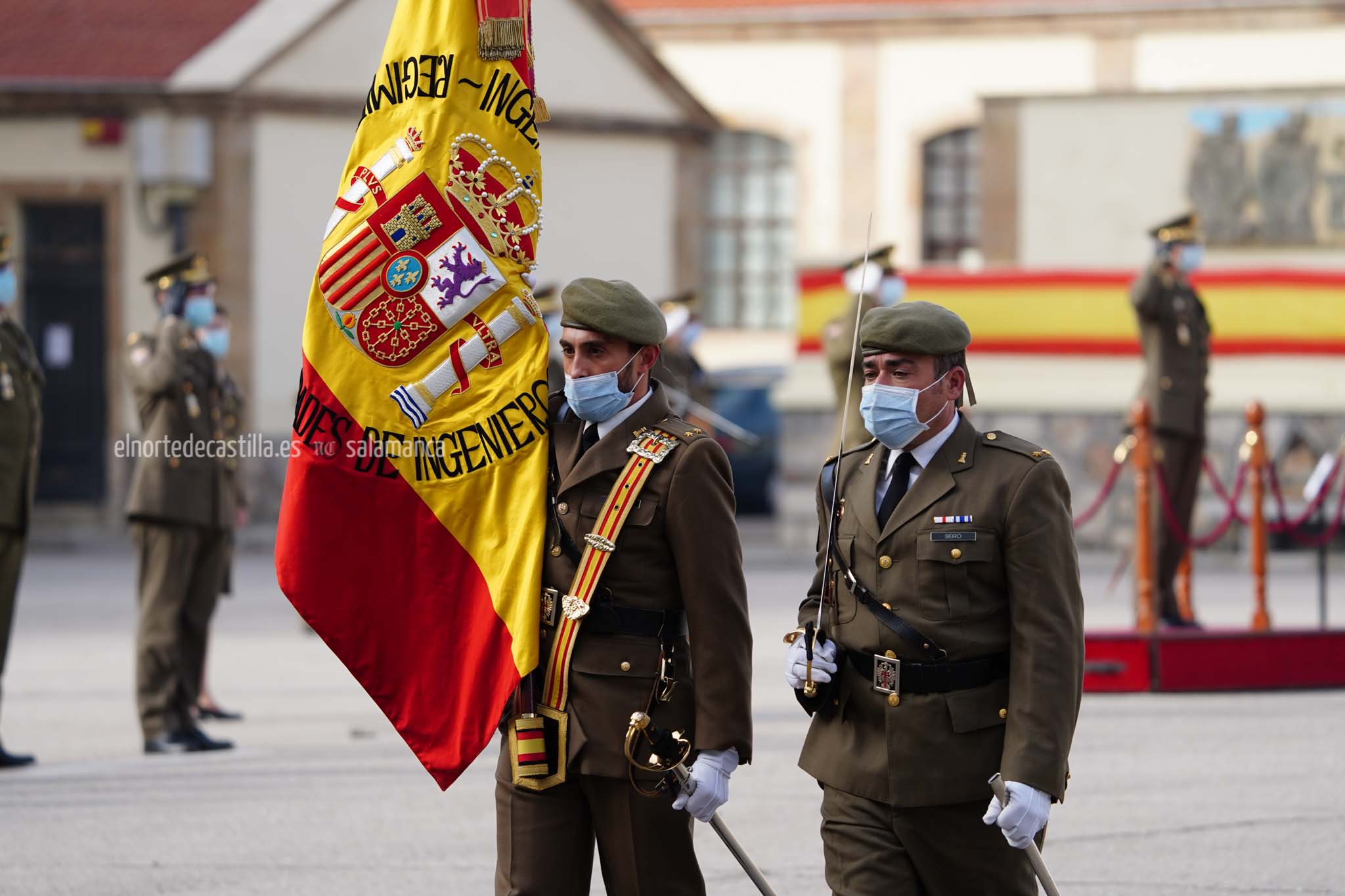 Acto de toma de posesión del nuevo Teniente Coronel en el cuartel de Arroquia de Salamanca