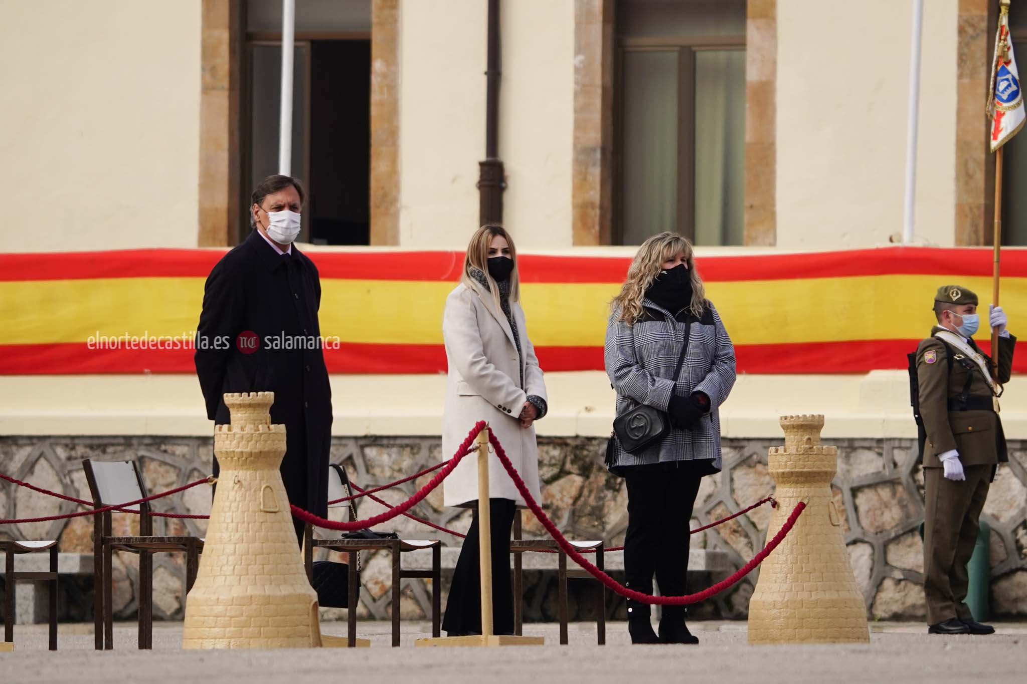 Acto de toma de posesión del nuevo Teniente Coronel en el cuartel de Arroquia de Salamanca