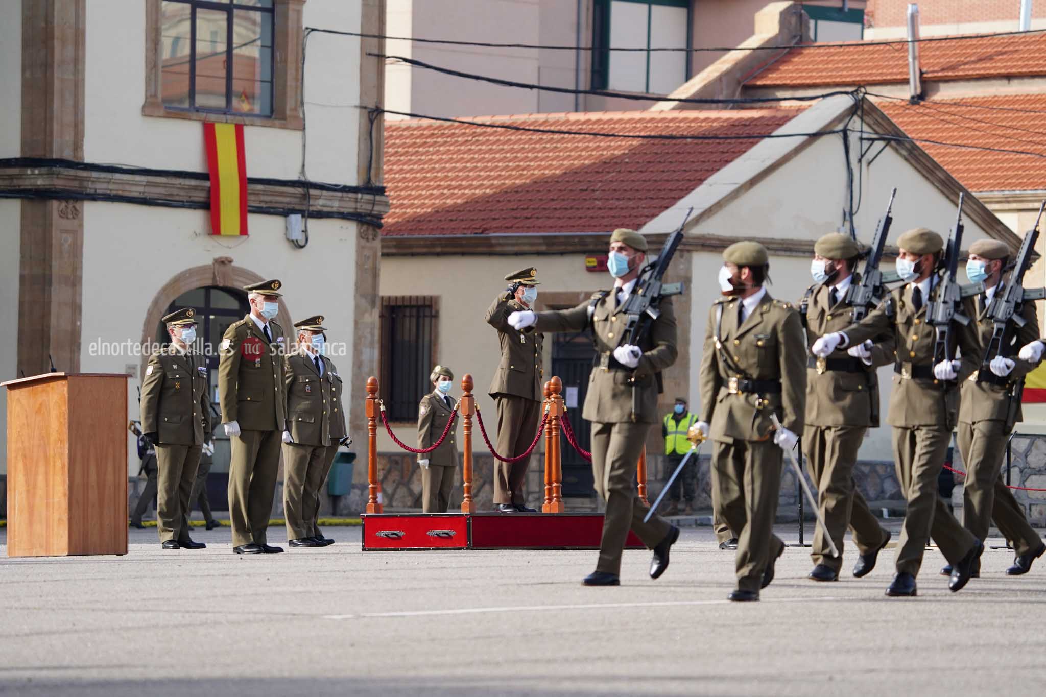 Acto de toma de posesión del nuevo Teniente Coronel en el cuartel de Arroquia de Salamanca