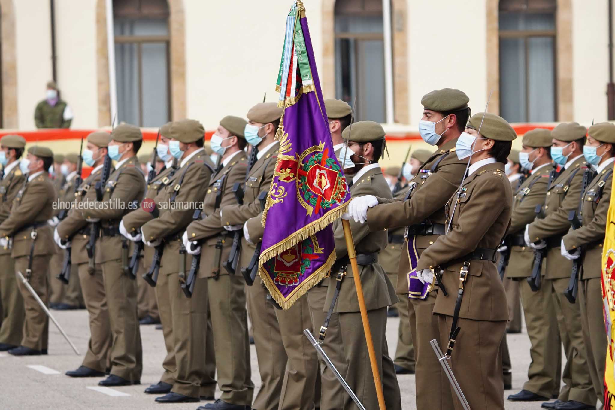 Acto de toma de posesión del nuevo Teniente Coronel en el cuartel de Arroquia de Salamanca