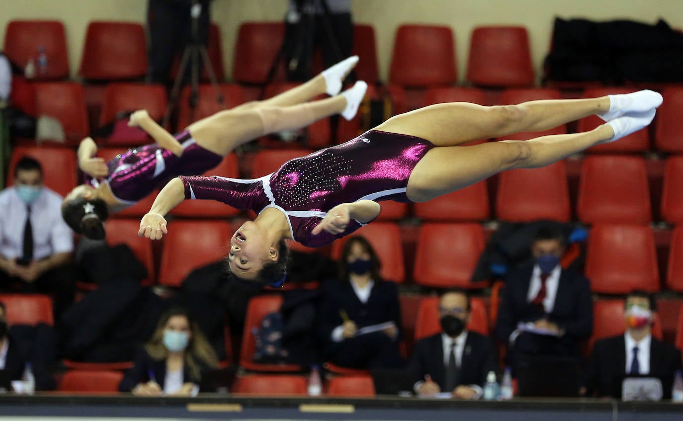 Fotos: Saltos espectaculares en el campeonato de España de trampolín