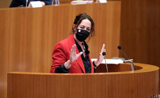 Rosa Rubio, durante su intevención. 