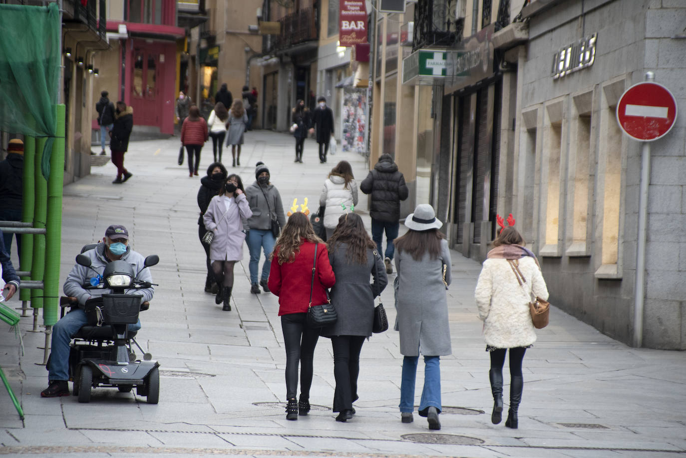 Aspecto de la Plaza Mayor durante la Tardebuena. 