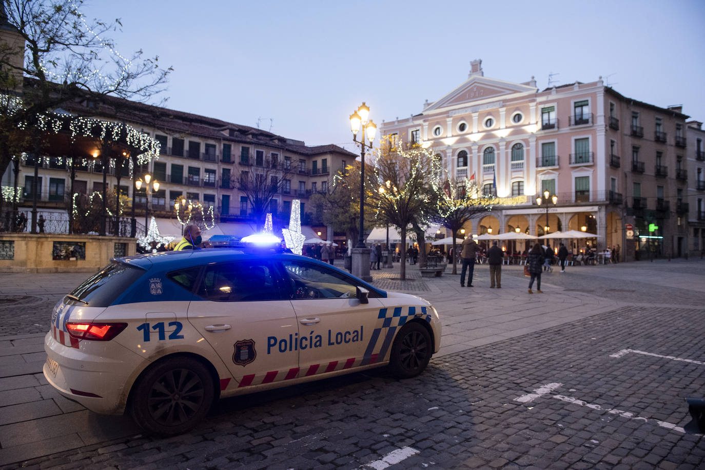 Aspecto de la Plaza Mayor durante la Tardebuena. 