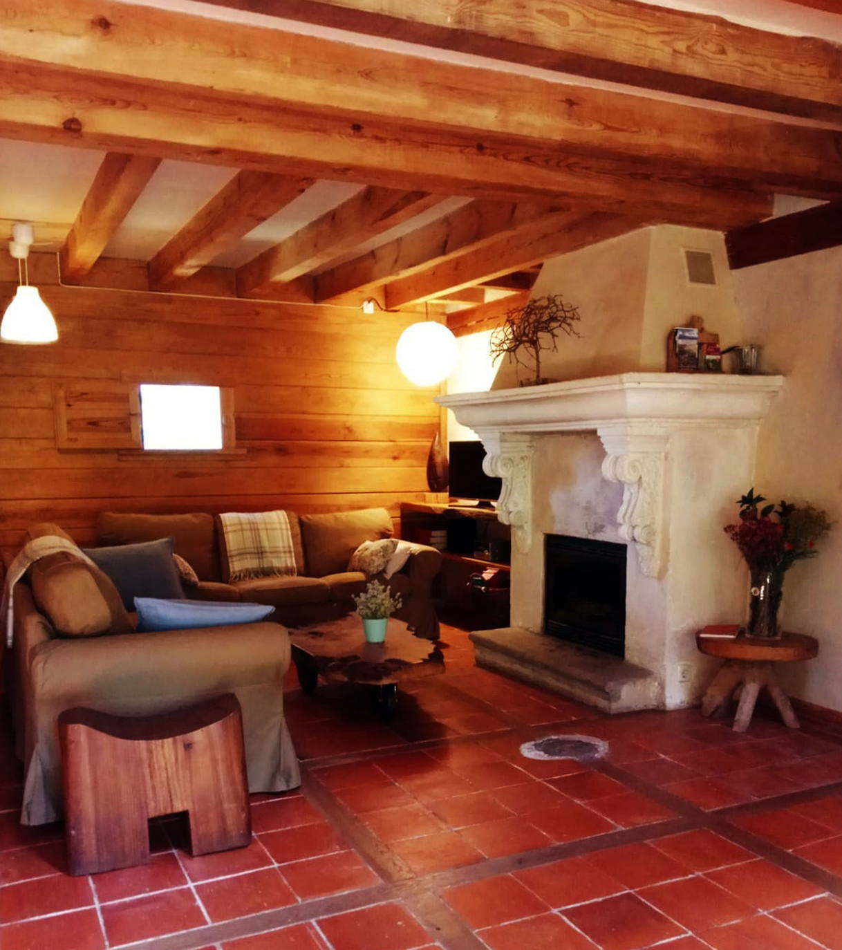 Interior de una casa rural de la provincia .