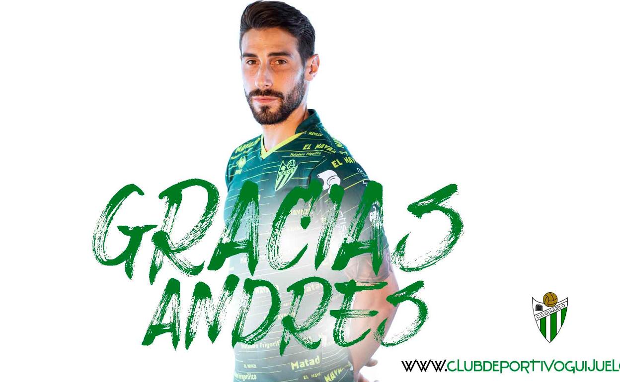 El lateral Andrés González, nueva baja en el CD Guijuelo