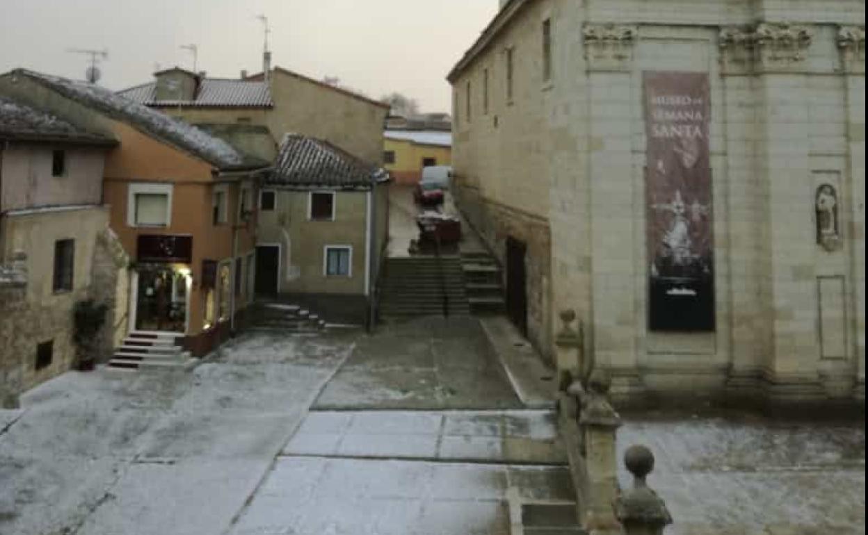 Nieve en Medina de Rioseco. 