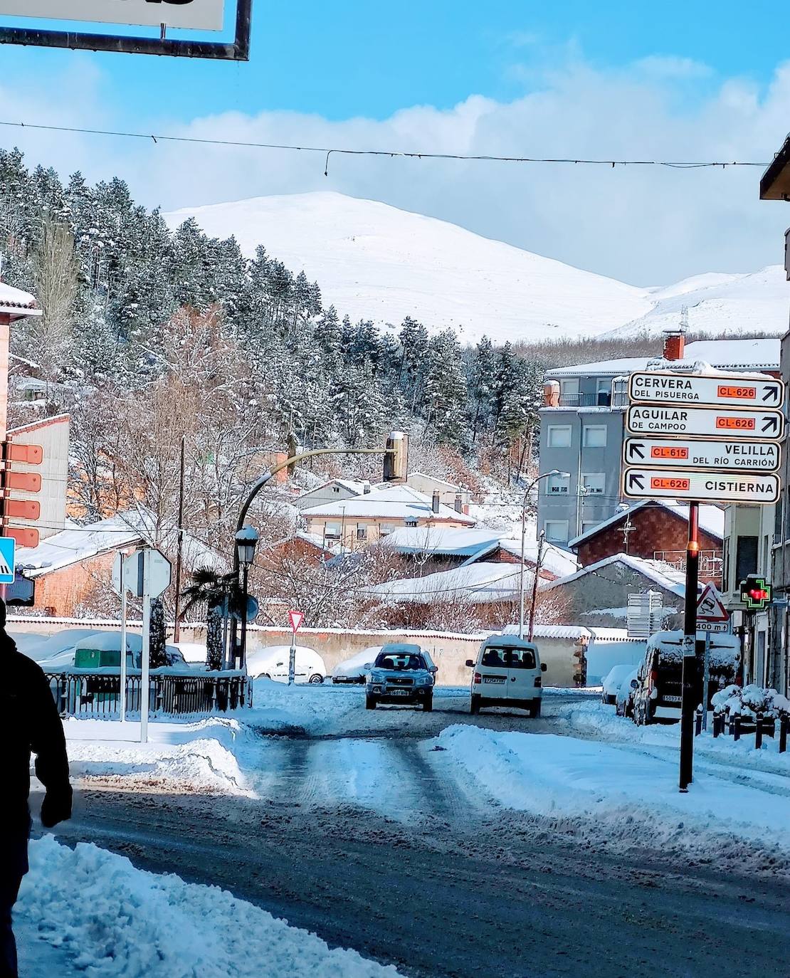 Las intensas nevadas dañan dos carpas del muincipio guardense.