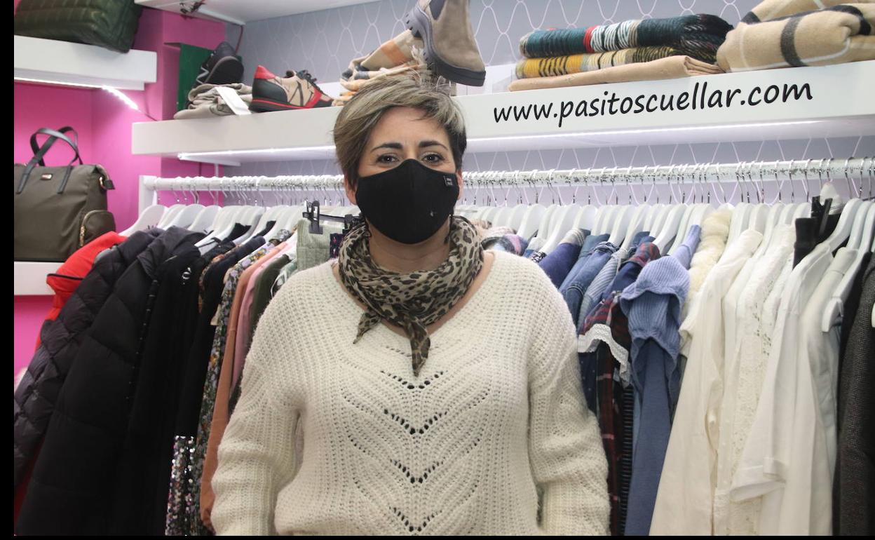 Sonia González, en su tienda. 