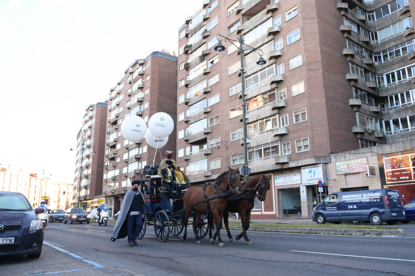 Fotos: La extraña Cabalgata de Reyes en Valladolid