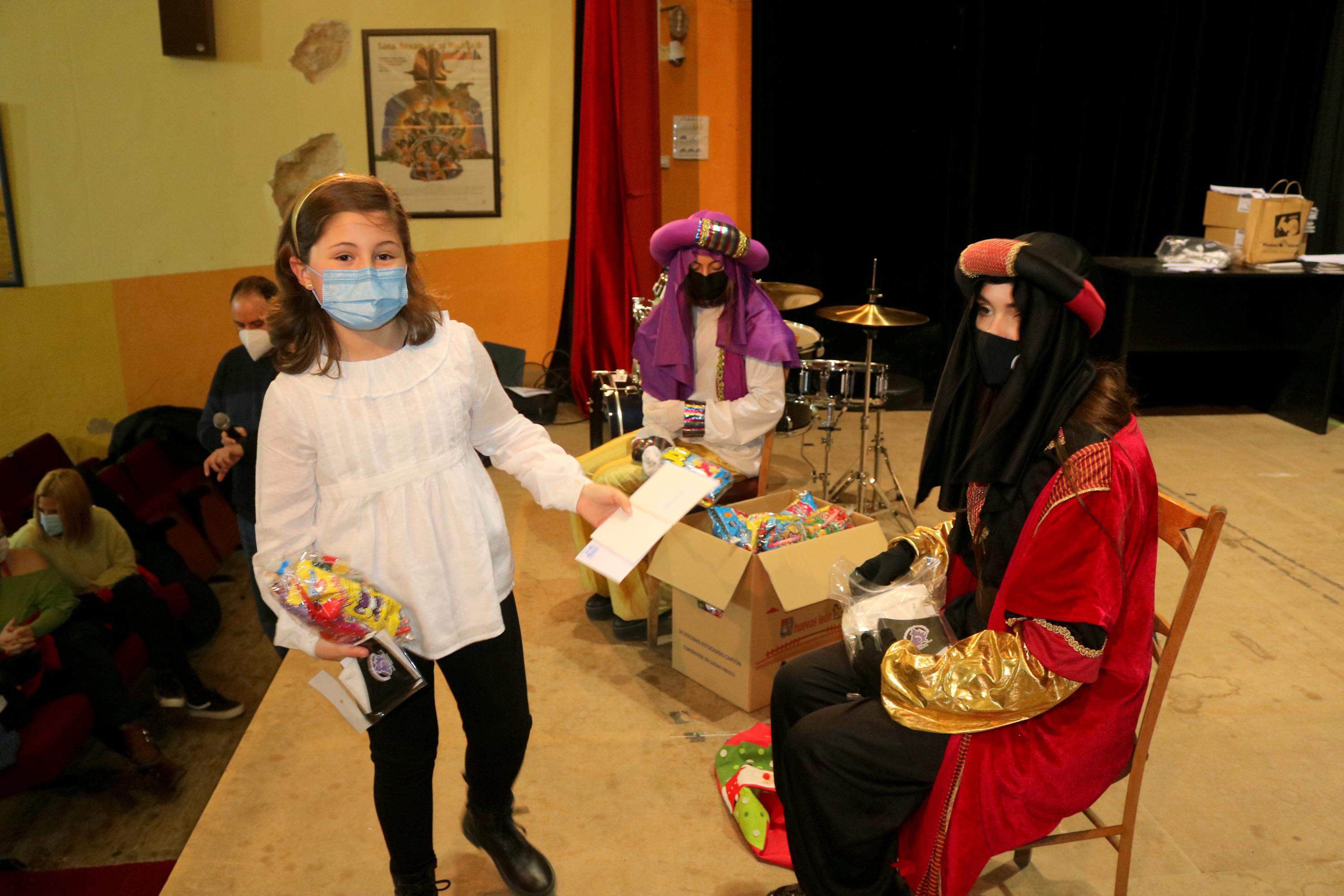 Los Pajes Reales durante su visita a Baltanás