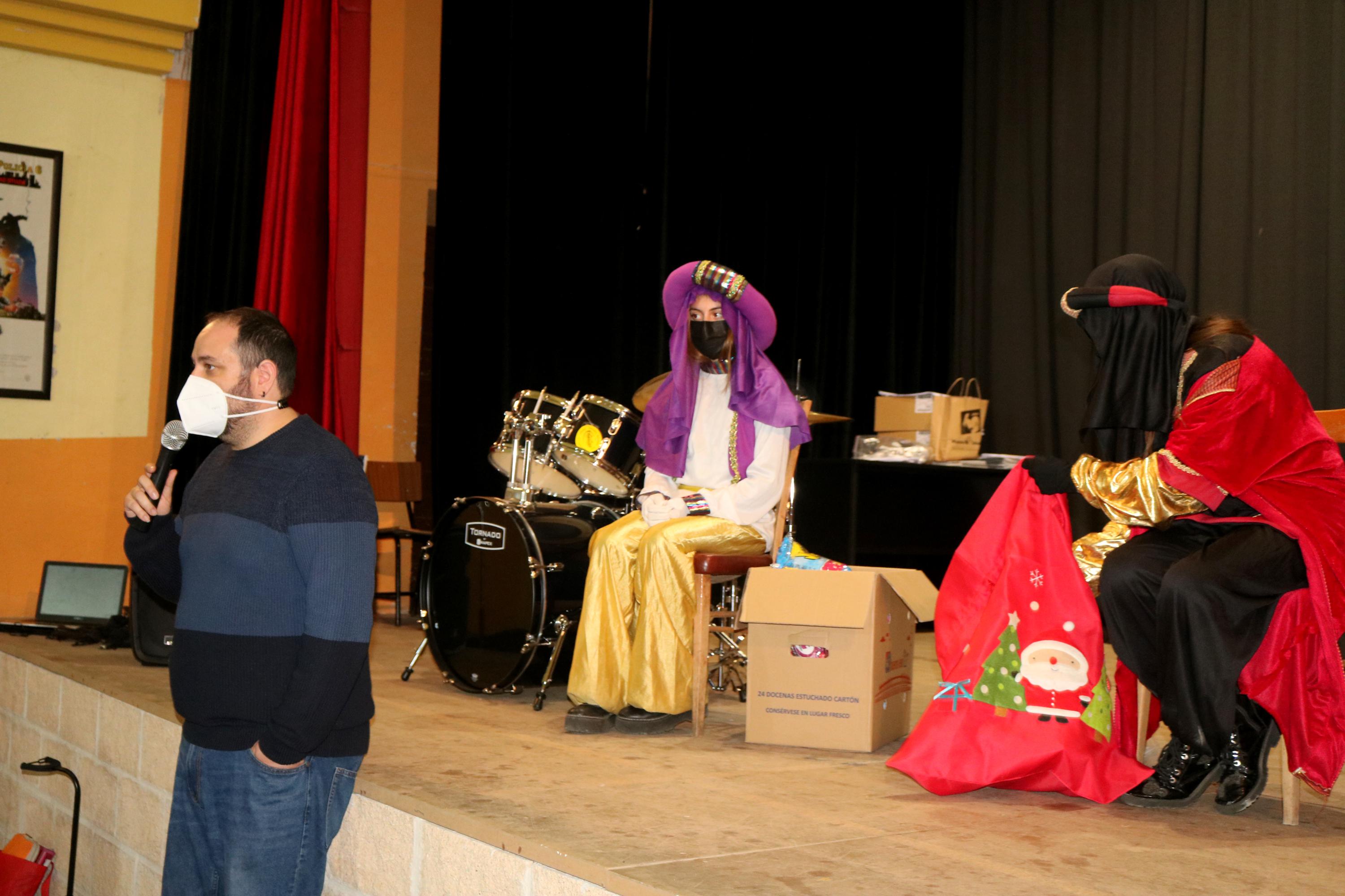 Los Pajes Reales durante su visita a Baltanás