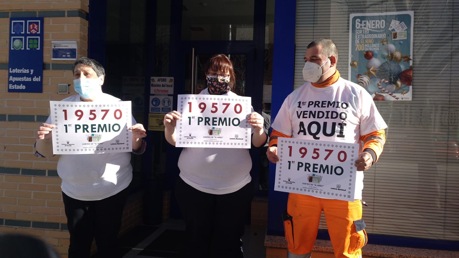 El Sorteo de 'El Niño' sonríe a Puente Villarente y a León con el Gordo y a Astorga y a Cubillos del Sil con el segundo y el tercer premio