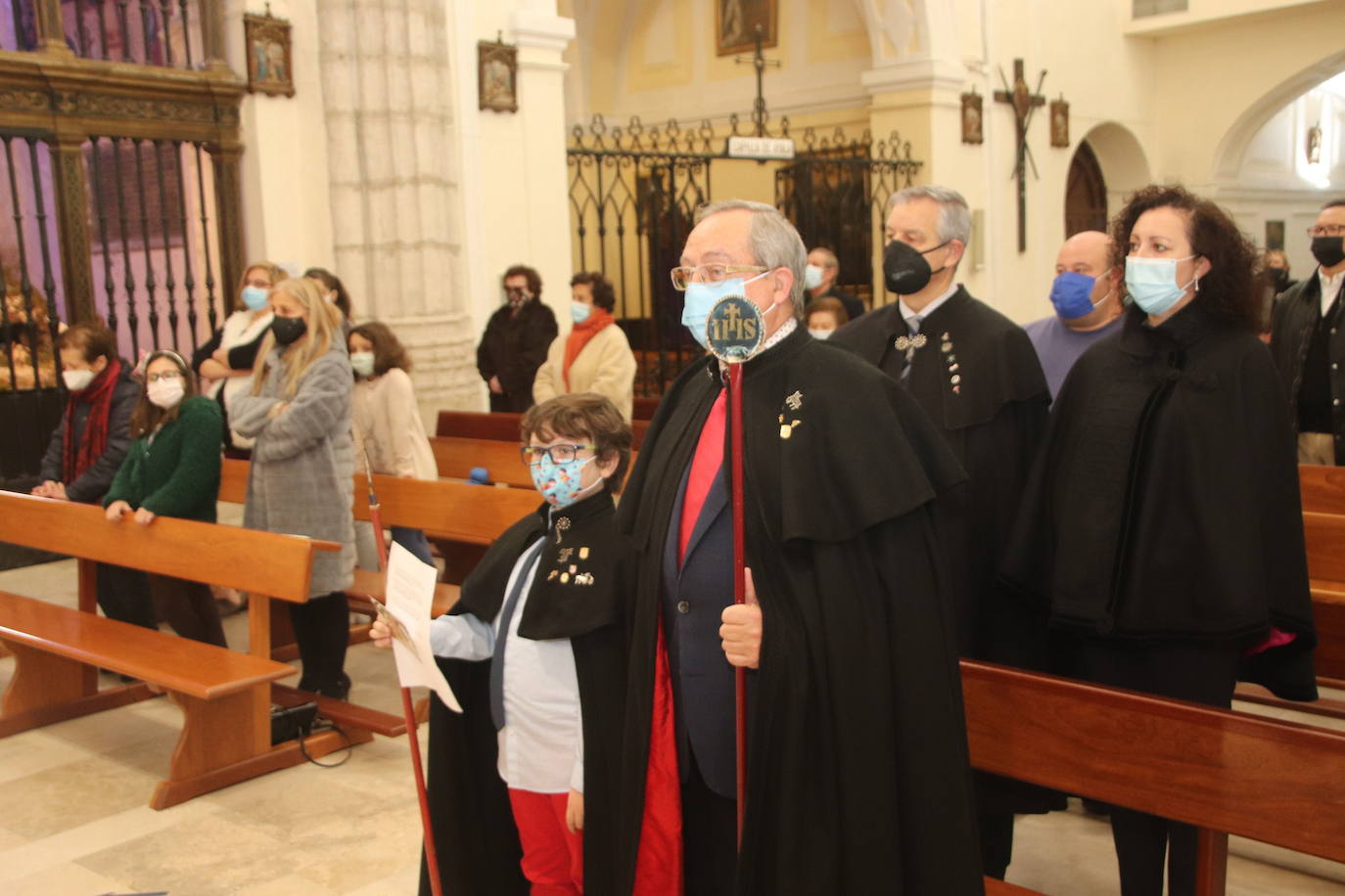 Momento de la eucaristía celebrada ayer.