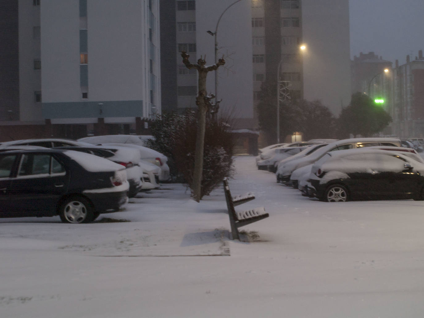 Fotos: Nieve en Laguna de Duero