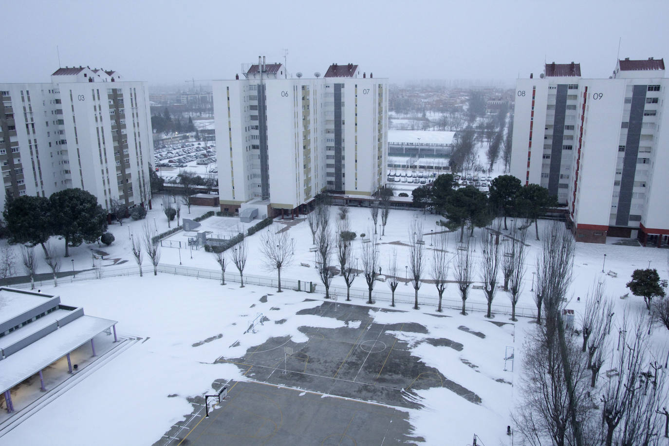 Fotos: Nieve en Laguna de Duero