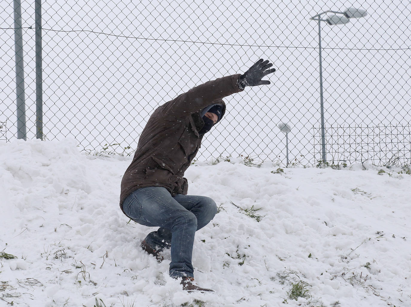 Fotos: La nieve ha dejado una jornada de diversión en Palencia