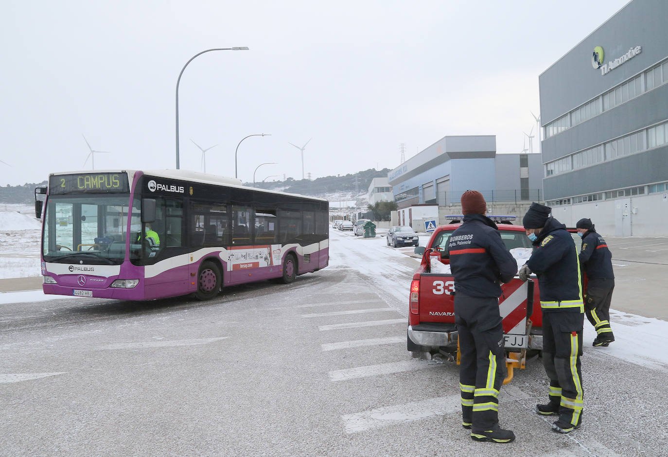 Fotos: Así ha funcionado el dispositivo de vialidad en la ciudad de Palencia