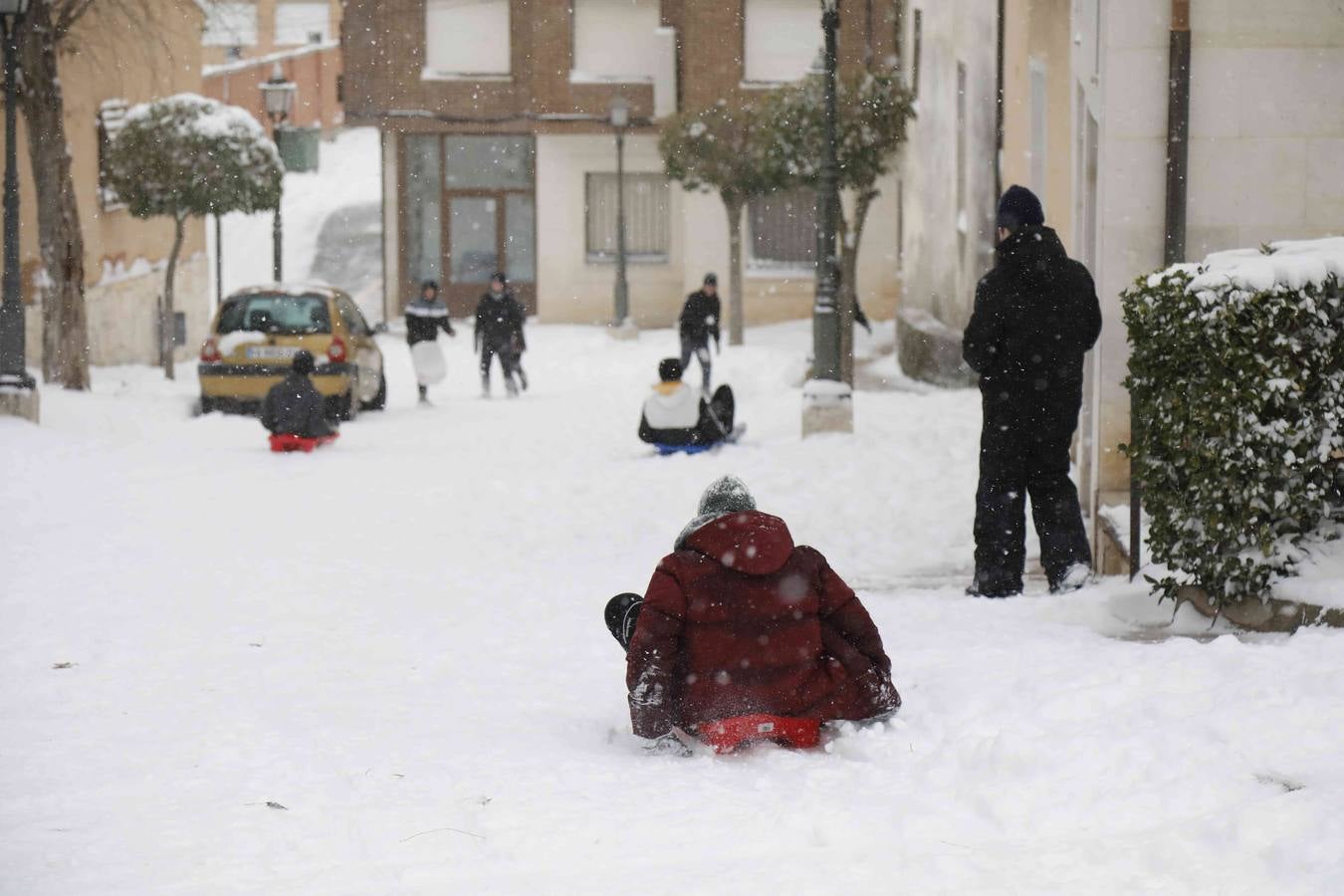 Fotos: Nevada en Peñafiel