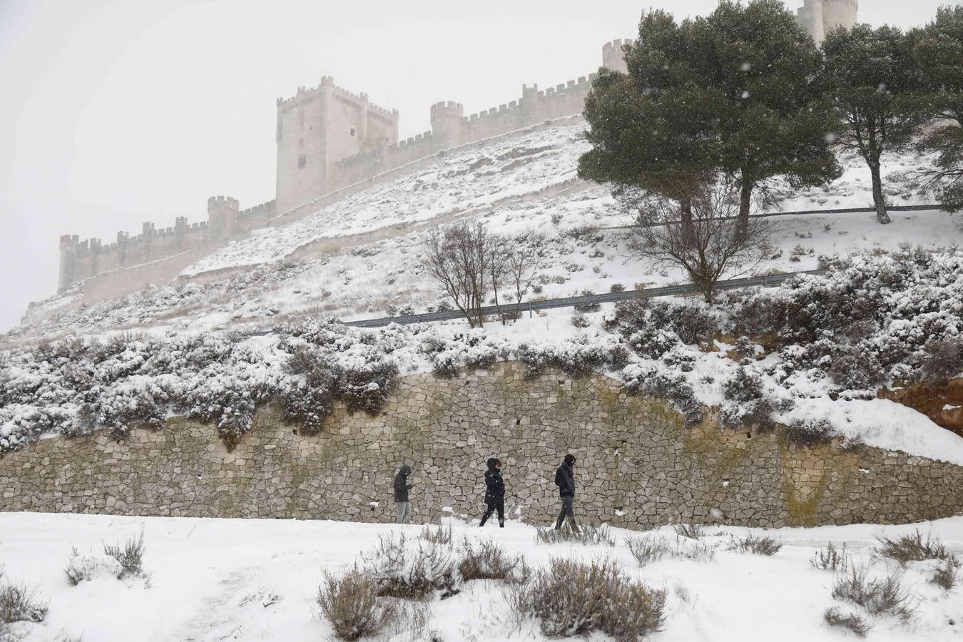 Fotos: Nevada en Peñafiel