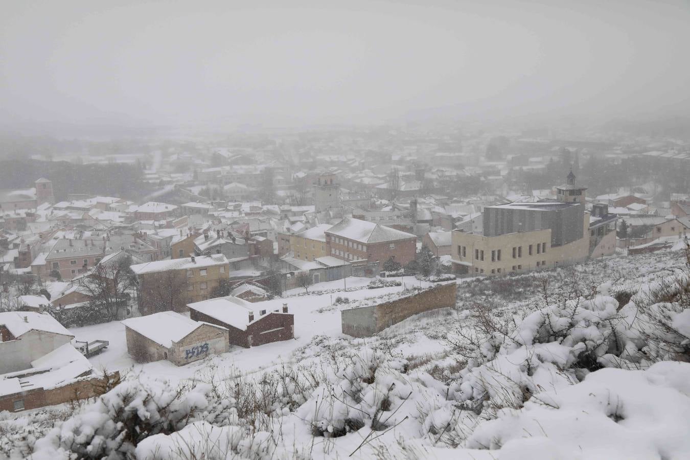 Fotos: Nevada en Peñafiel