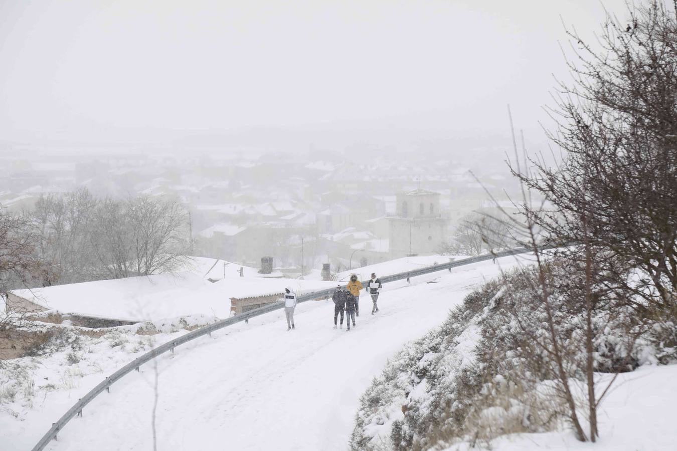 Fotos: Nevada en Peñafiel