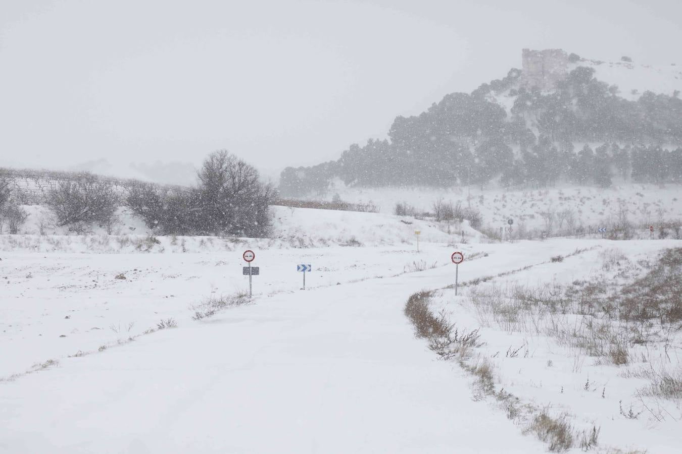 Fotos: Nevada en Peñafiel