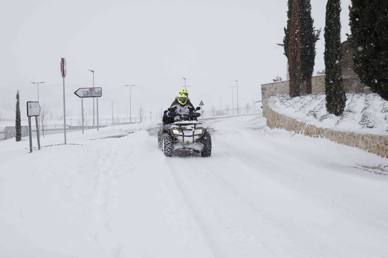 Fotos: Nevada en Peñafiel