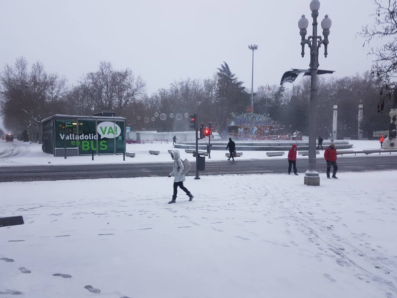 Fotos: Valladolid amanece teñida de blanco