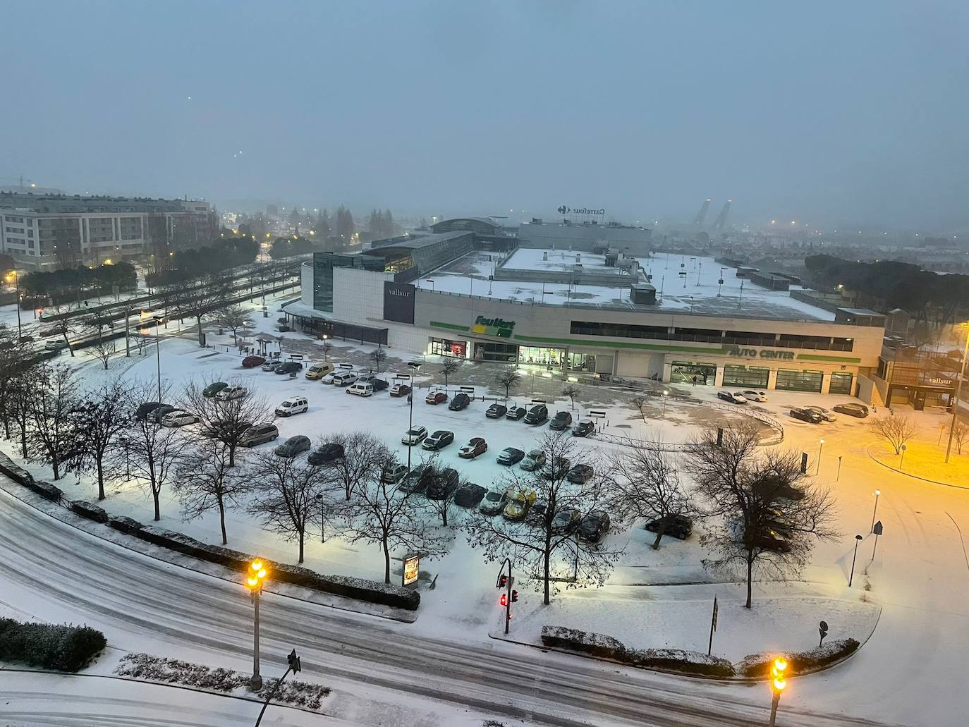 Fotos: Valladolid amanece teñida de blanco