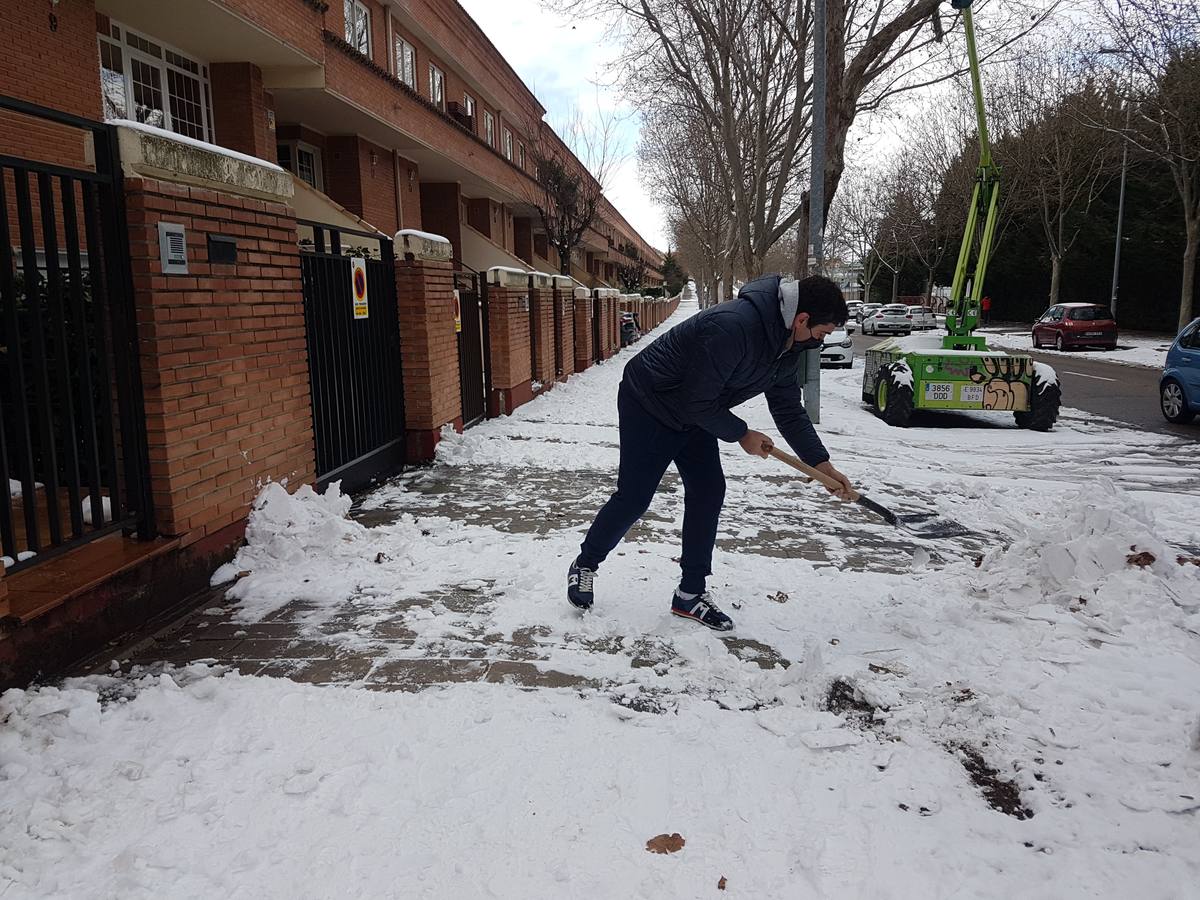 Fotos: El hielo, protagonista de este domingo en Valladolid