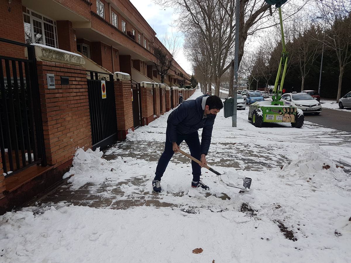 Fotos: El hielo, protagonista de este domingo en Valladolid